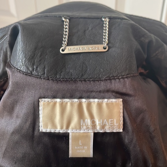 Michael Michael Kors vintage quilted leather jacket size large - Picture 9 of 12